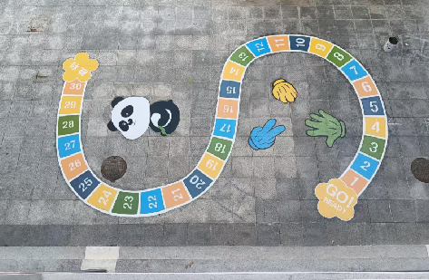 威远地面游戏彩绘